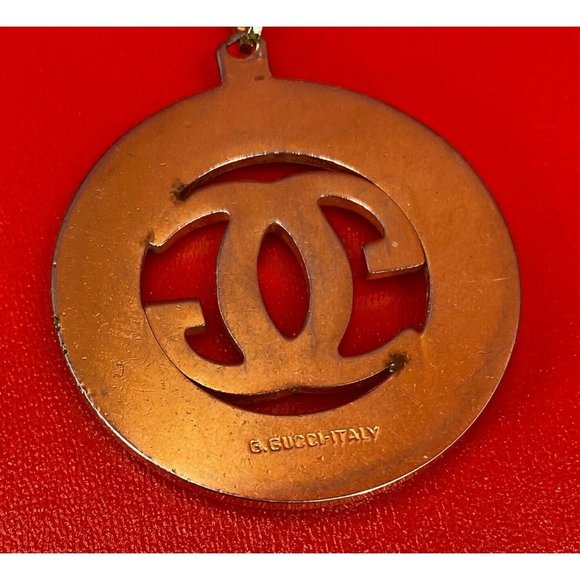 Gucci Logo GG Double G's Vintage Gold Tone Keychain 100% Authentic Guaranteed - Picture 14 of 16
